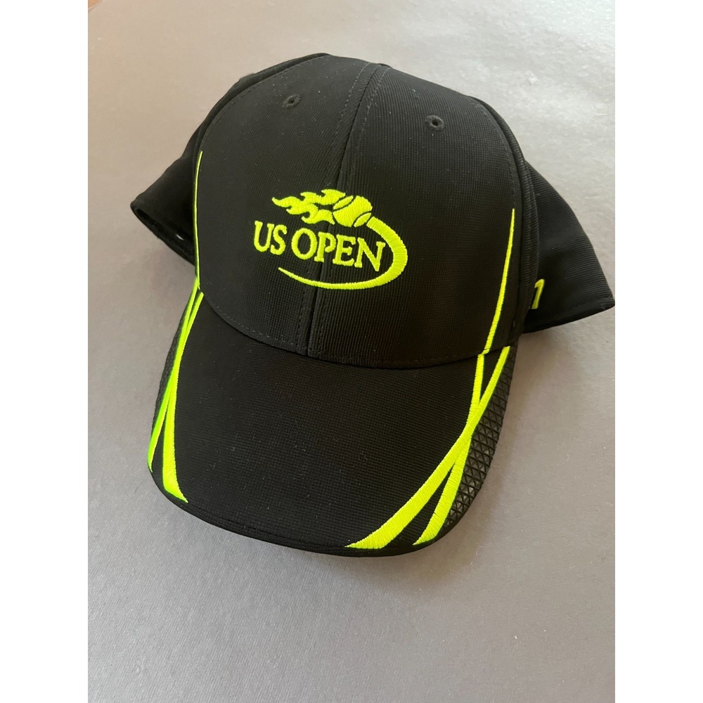 US Open NYC Tennis 2017 Presidents Suite Strapback Hat Cap Black Neon '47